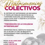 DIF Matamoros convoca a plática obligatoria sobre prevención de la violencia para parejas de Matrimonios Colectivos