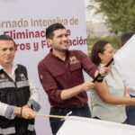 Beto Granados da banderazo de arranque a Jornada Intensiva de Eliminación de Criaderos y Fumigación en la Col. Ampliación San Manuel