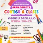 DIF Matamoros invita a sumarse a la colecta de útiles escolares “Contigo a Clases” en beneficio de niñas, niños y adolescentes en situación vulnerable