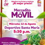 Continúa DIF Matamoros con la ruta del Mercadito Móvil en el Deportivo Santa María